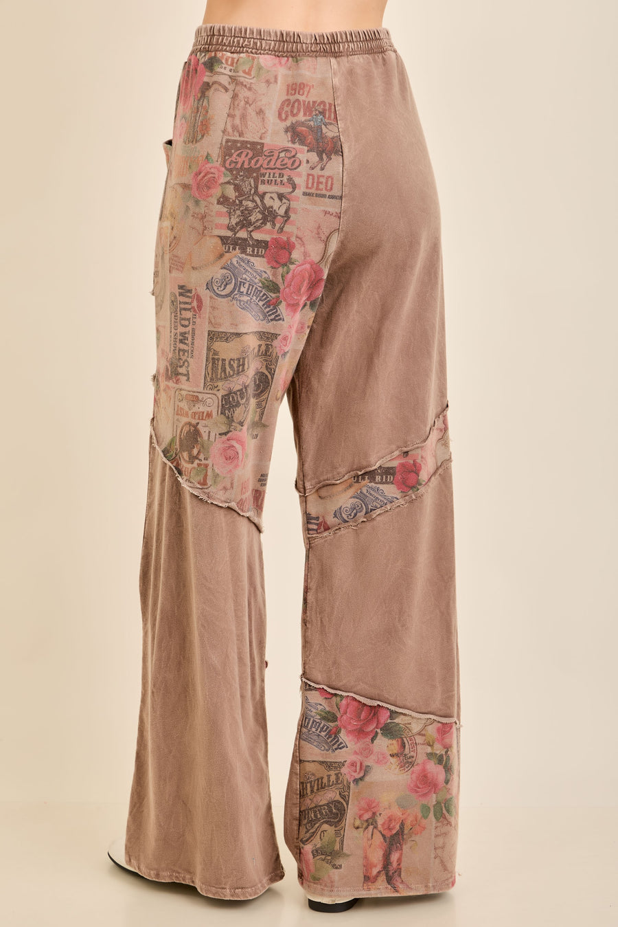 Romantic Vintage Collage Pants