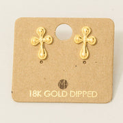 Dainty Cross Stud Earrings