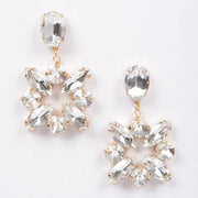 Multi Rhinestone Dangle Earring