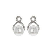 Infinity with Pearl Stud Earrings