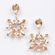 Multi Rhinestone Dangle Earring