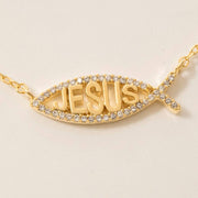 Jesus Fish Pendant Necklace