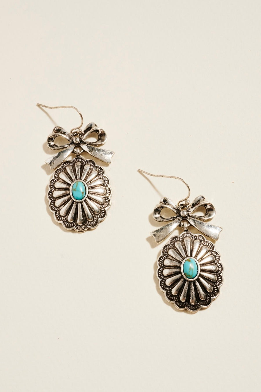 Concho with Bow Earrings