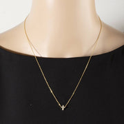 Cz Pave Cross Pendant Necklace