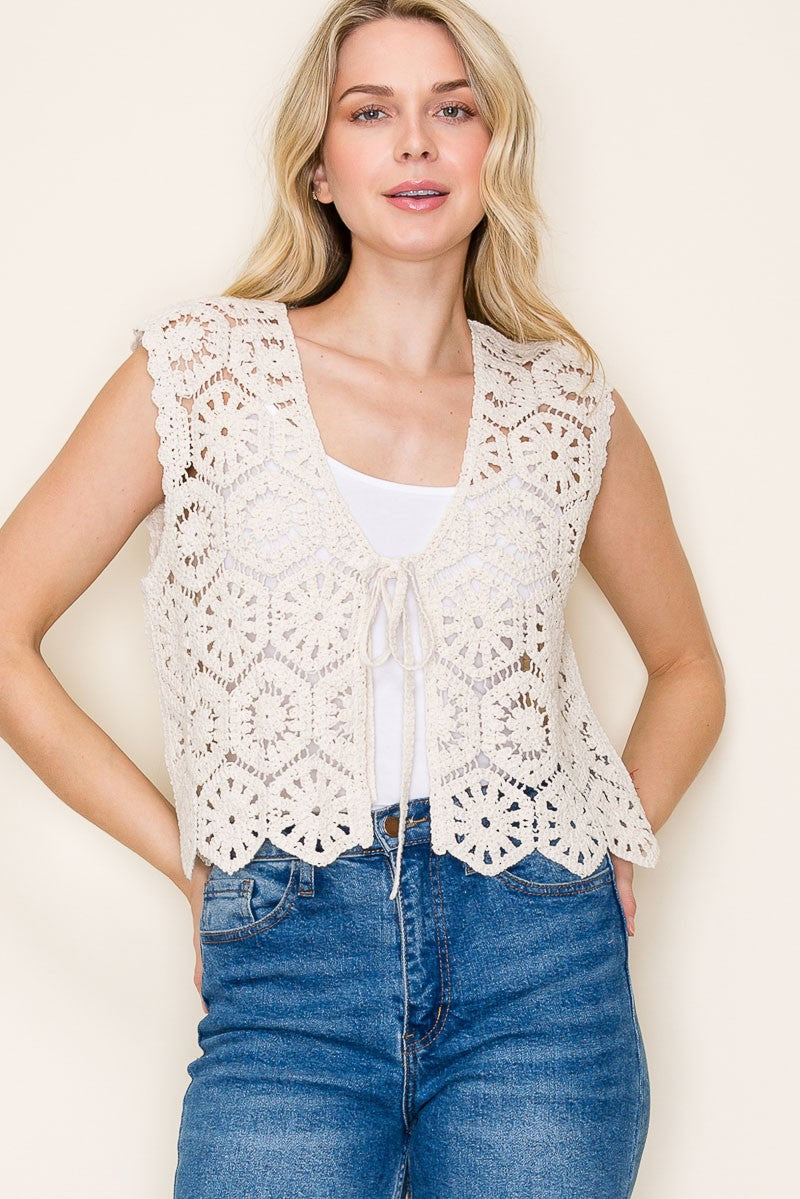 Crochet Sleeveless Vest