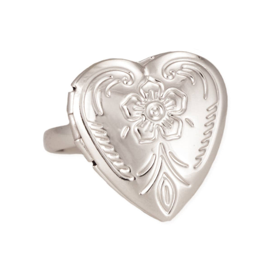 Silver Locket Ring