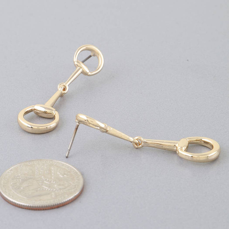 Horse Bit Drop Earrings