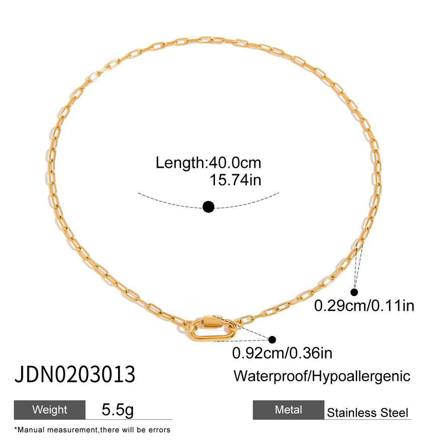 Chic Gold Plated Stainless Steel Choker Necklace