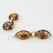 Tortoise Mariner Chain Drop Earrings