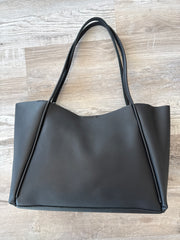 Black Consign Portland Leather Bag
