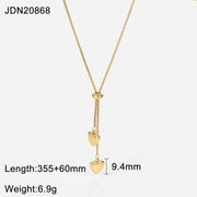 Simple Elegant Love Pendant Y-Necklace