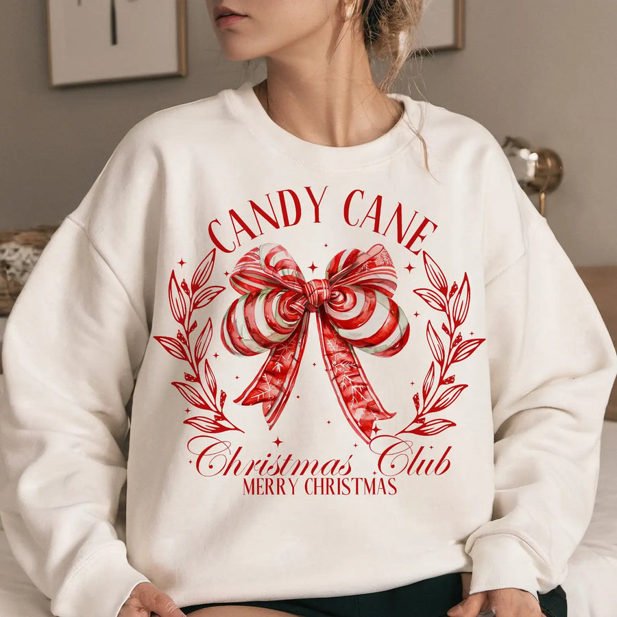 Candy Cane Christmas Club Sweatshirt