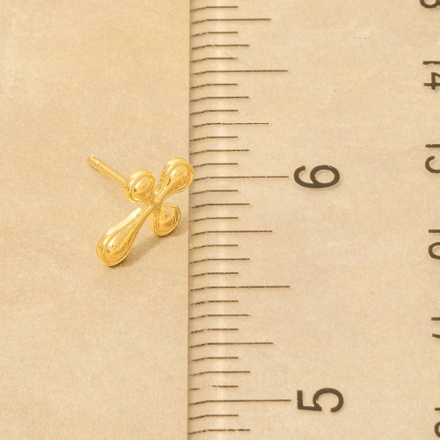 Dainty Cross Stud Earrings