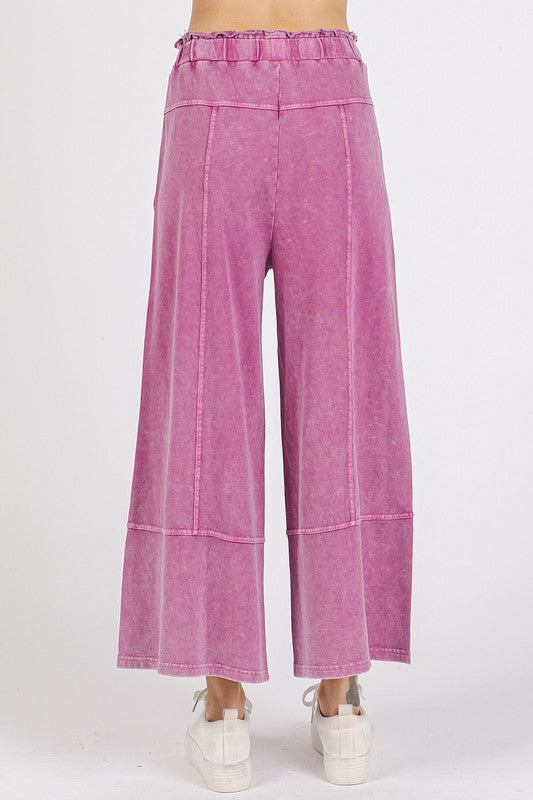 French Terry Wide Leg Pants