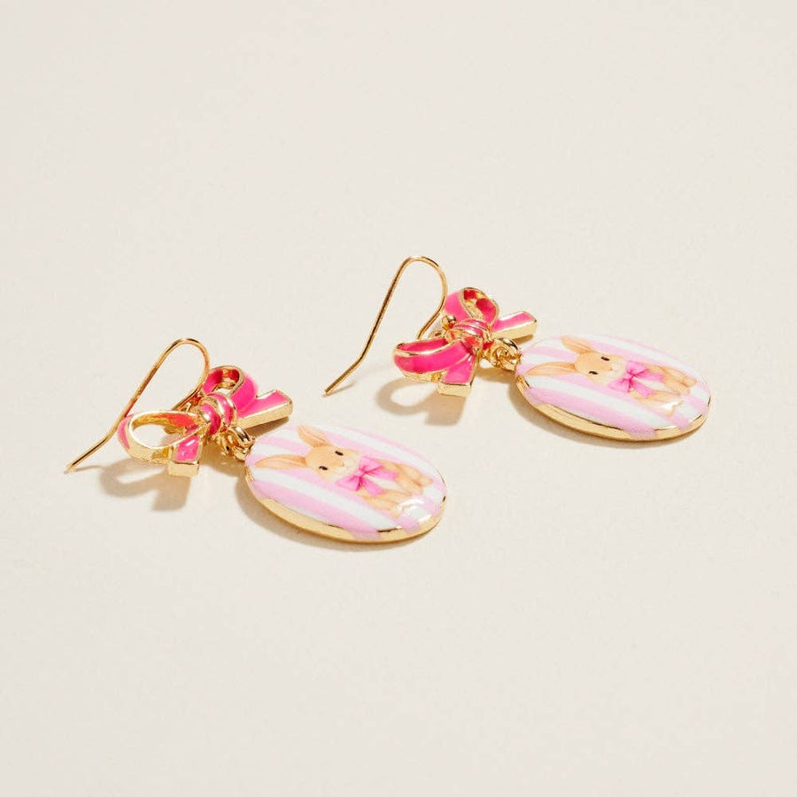 Oval Easter Enamel Earrings
