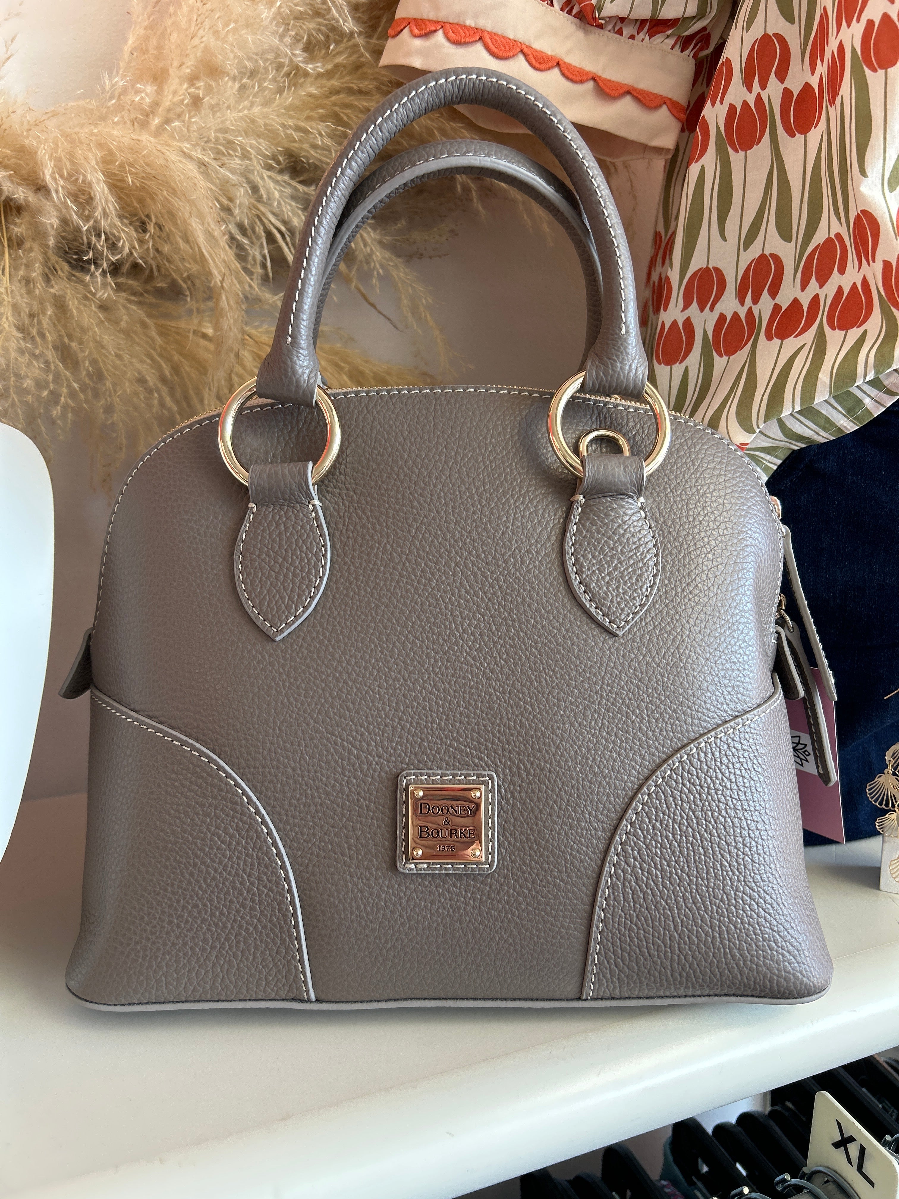 Taupe Dooney & Bourke Domed Satchel