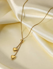 Simple Elegant Love Pendant Y-Necklace