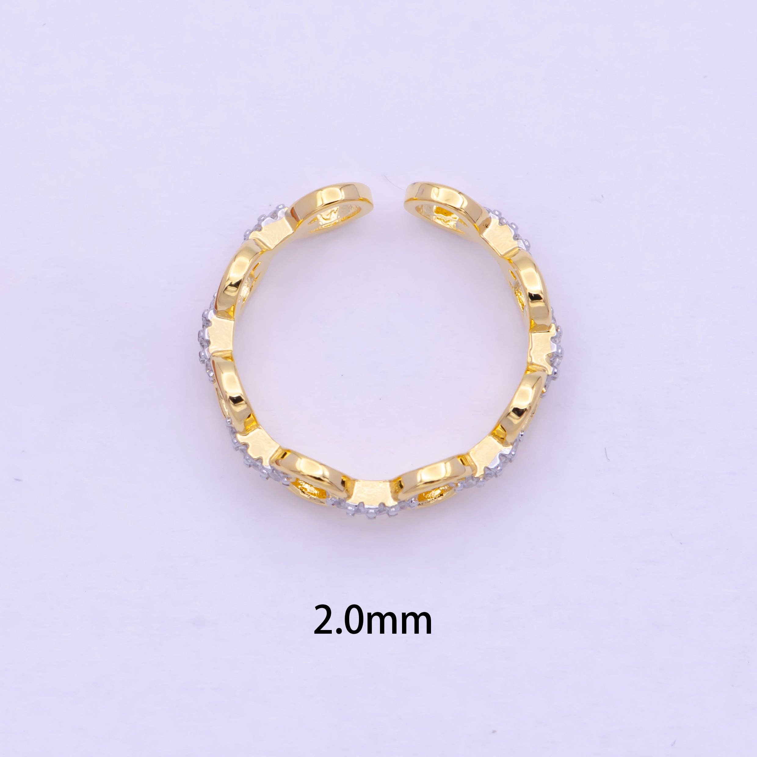 Dainty Cable Link Chain Ring