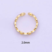 Dainty Cable Link Chain Ring