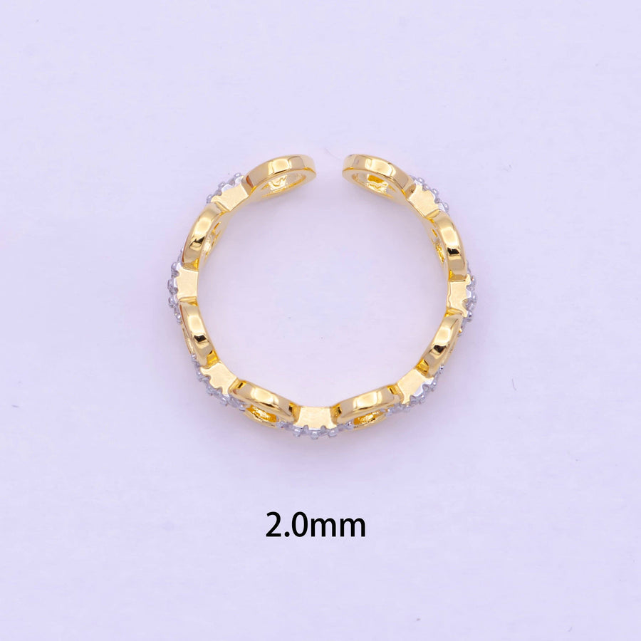 Dainty Cable Link Chain Ring