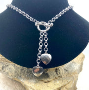 Heart Charm Toggle Necklace