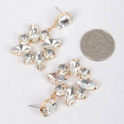 Multi Rhinestone Dangle Earring