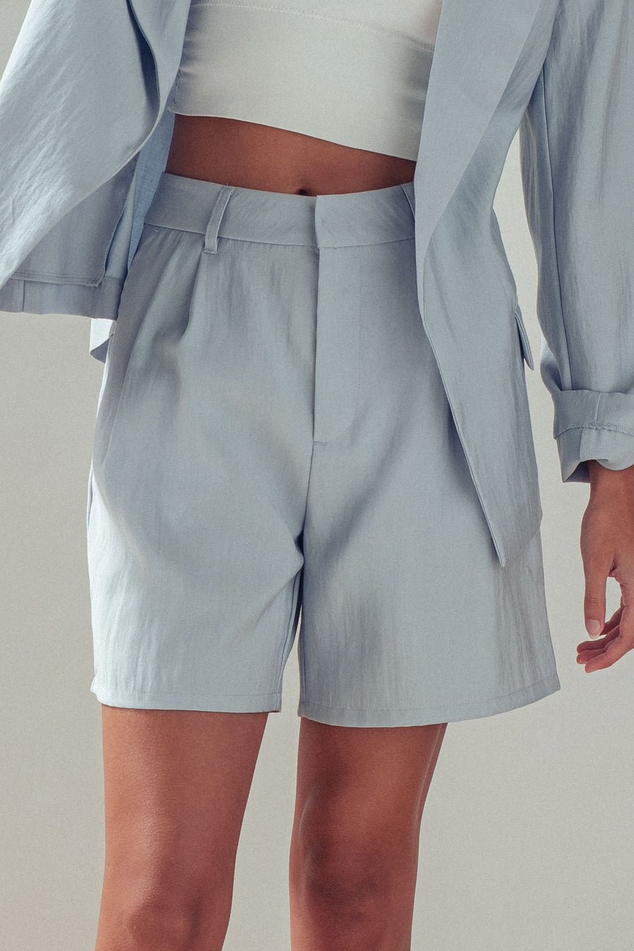 Tailored Pleated Shorts