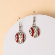 Game Day Crystal Pavé Dangle Earrings