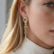 Long Chain Fringe Earrings
