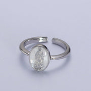 Virgin Mother Mary Shell Ring