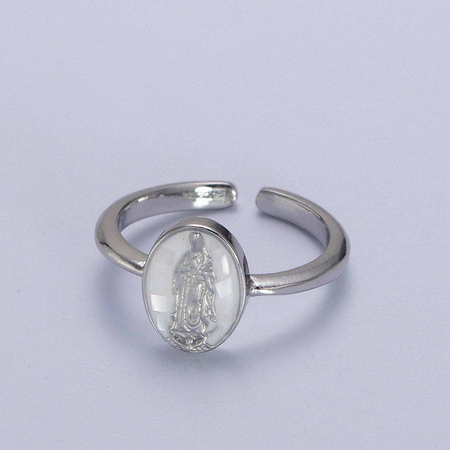 Virgin Mother Mary Shell Ring