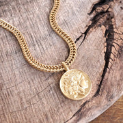 Coin Statement Chain Necklace