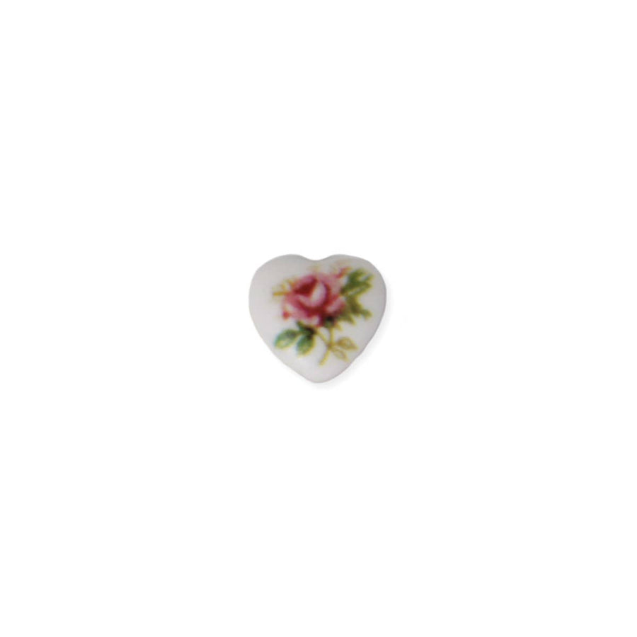 Ceramic Heart Post Earrings