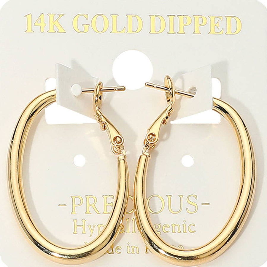 Oval Hoop Earrings