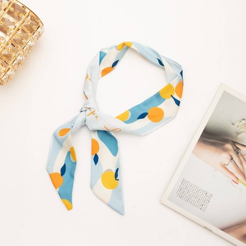 SOFT SILKY SKINNY TWILLY SCARF NECKLACE WRAP