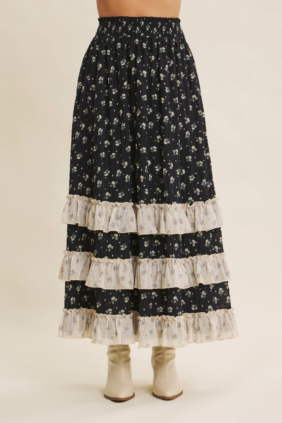 Ruffled Maxi Skirt