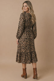 Animal Print Midi Dress