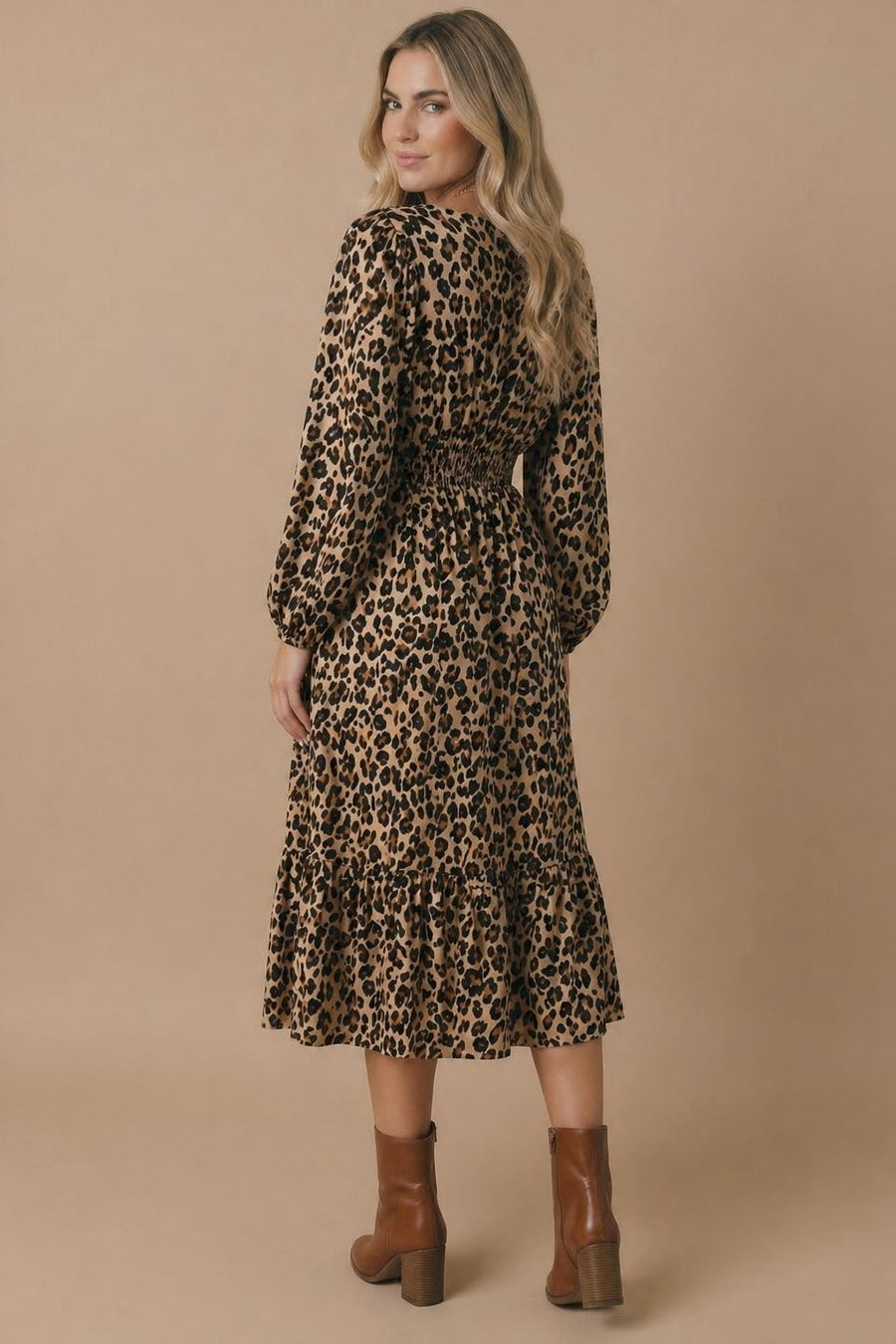 Animal Print Midi Dress