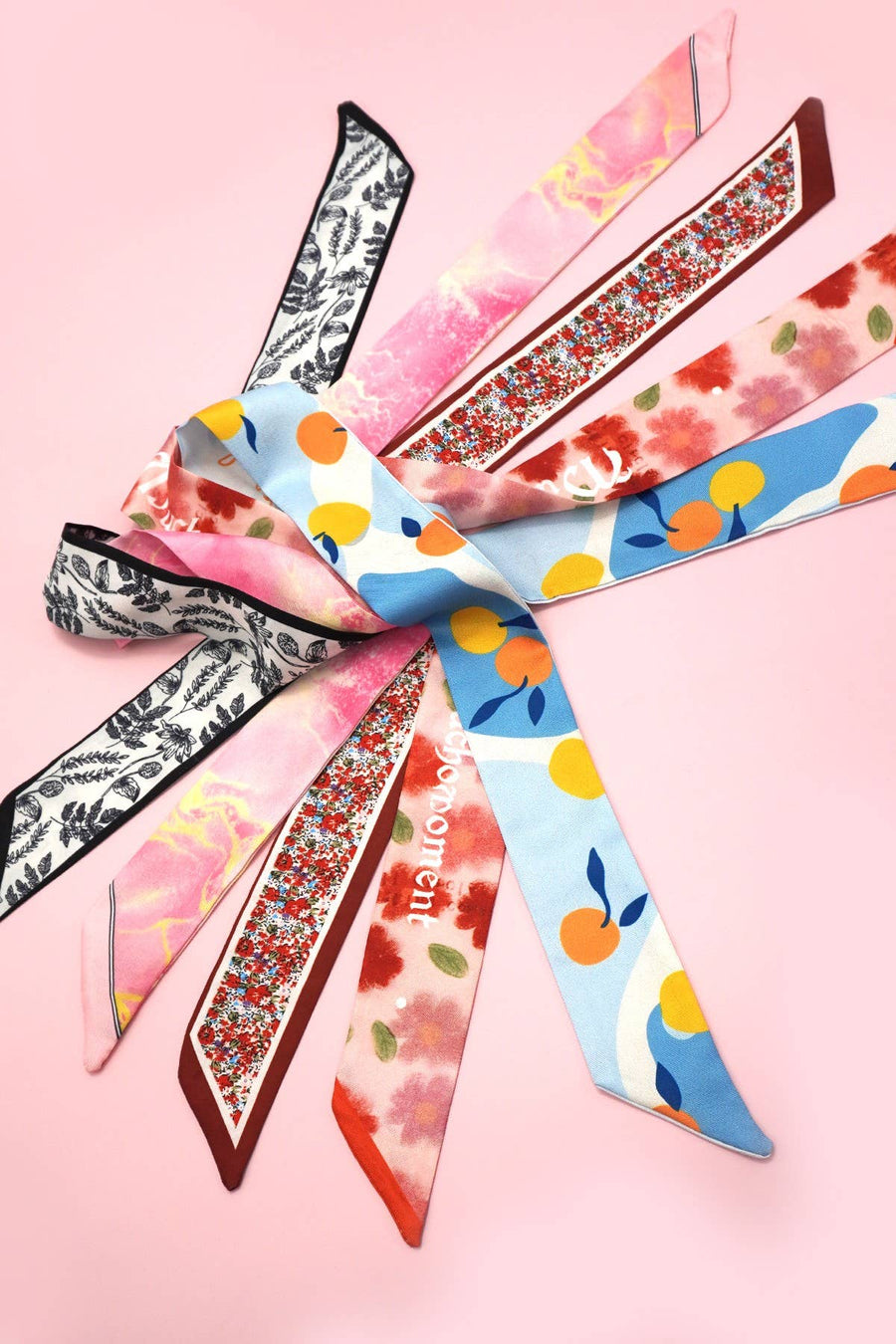 SOFT SILKY SKINNY TWILLY SCARF NECKLACE WRAP
