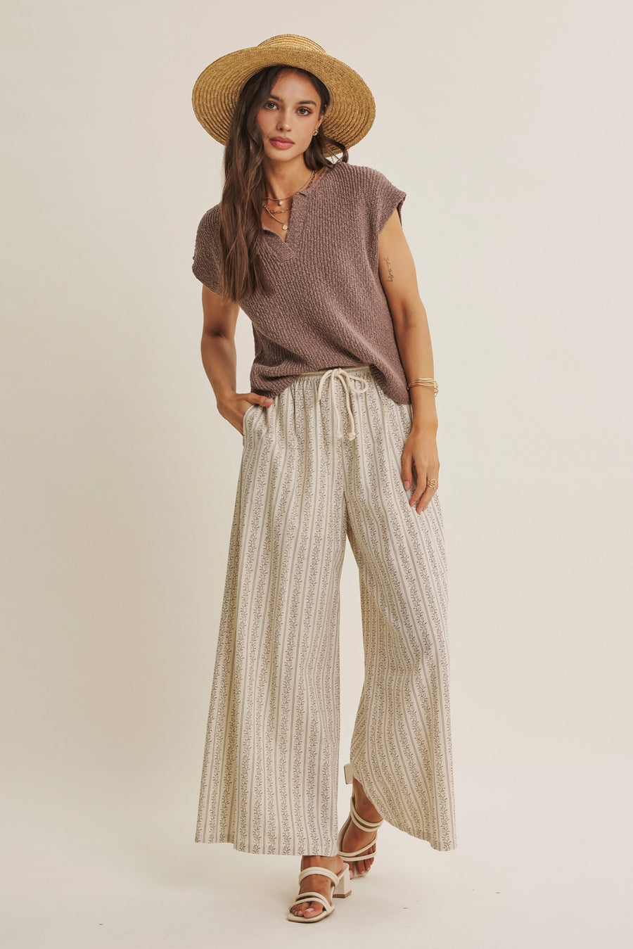 Gentle Breeze Wide-leg Pants