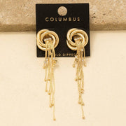 Long Chain Fringe Earrings