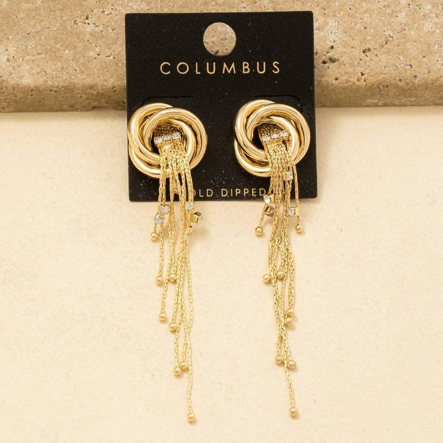 Long Chain Fringe Earrings