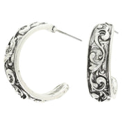 Western Filigree Hoop Earrings