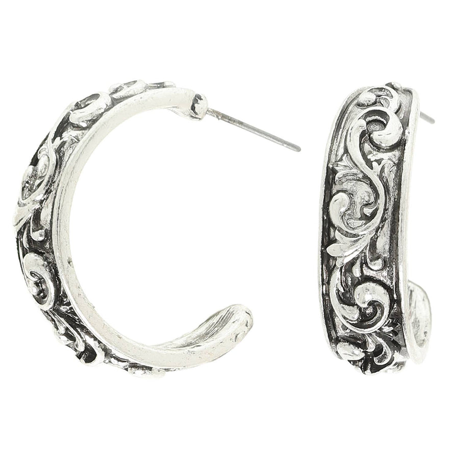 Western Filigree Hoop Earrings