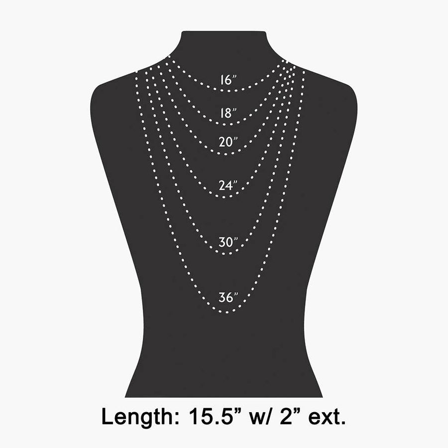 Pave Cz North Star Pendant Necklace