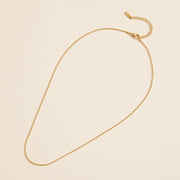 Mini Beaded 18K Gold Dip Stainless Steel Necklace