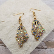 Halloween Pave Ghost Earrings
