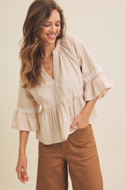Babydoll Peplum Top
