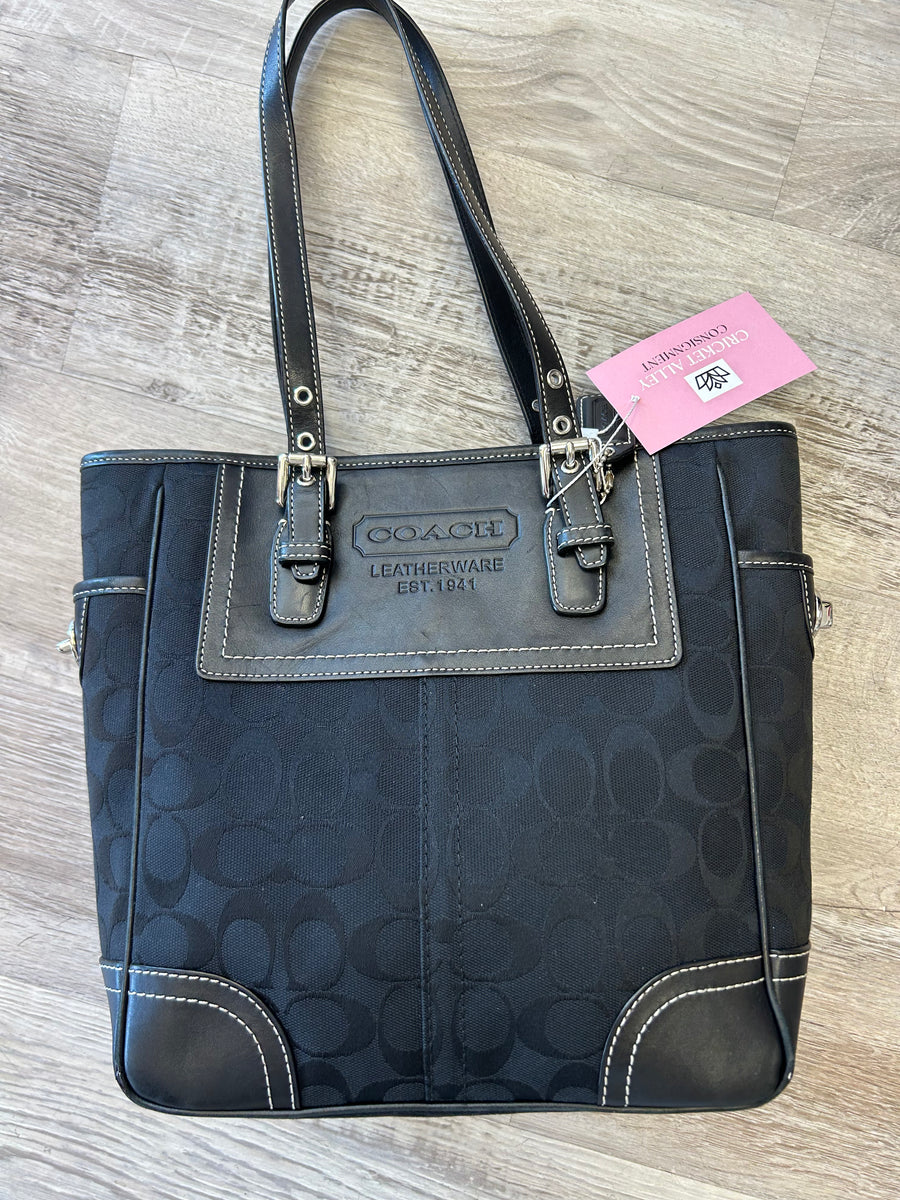 Black Consign Coach Bag