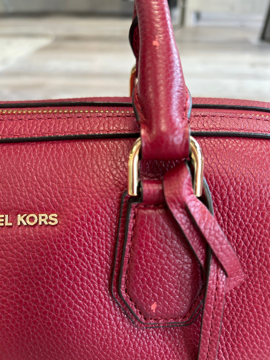 Burgundy Michael Kors Handbag